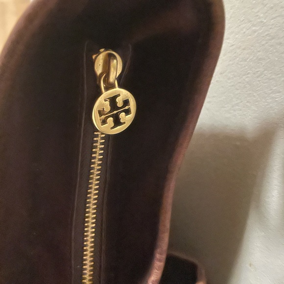 Classic Old School Lee Radziwill Brown/Maroon Suede Leather Handbag - 20% off!! - Picture 5 of 7